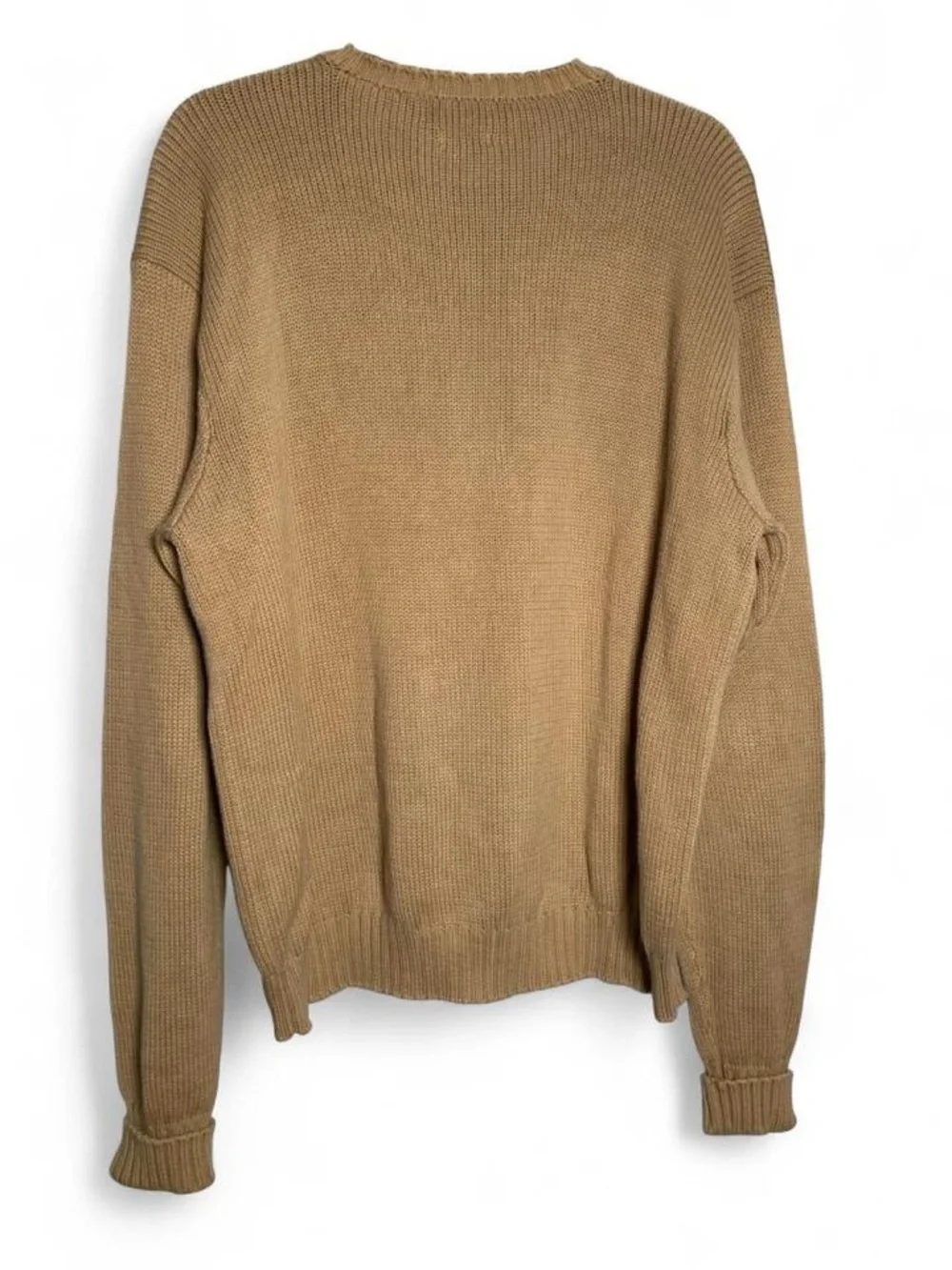 Polo by Ralph Lauren Men's Crewneck Sweater in Camel Tan L
